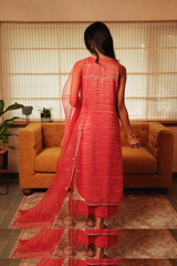 Antara Reva — Coral | Kurta Set