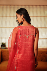 Antara Reva — Coral | Kurta Set