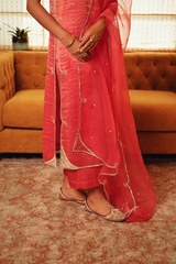 Antara Reva — Coral | Kurta Set