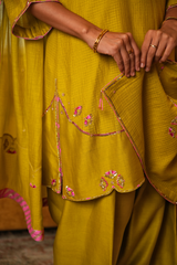 Antara Raahi — Chartreuse | Kurta Set