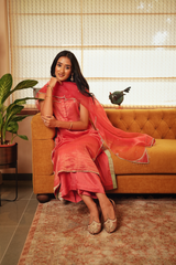 Antara Reva — Coral | Kurta Set