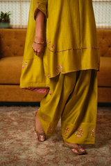 Antara Raahi — Chartreuse | Kurta Set