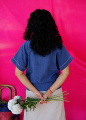 Saath Saath | Kala Cotton Leaf Shibori Top