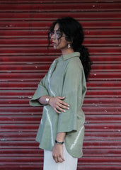 Sage Green Shibori Kala Cotton Co-ord Set