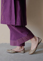 Purple Bhuj cotton co ord set