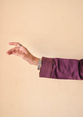 Purple Bhuj cotton co ord set