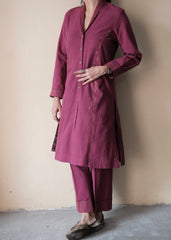 Magenta pink Bhuj cotton co ord set