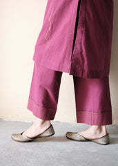 Magenta pink Bhuj cotton co ord set