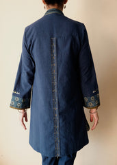 Indigo blue Bhuj cotton co ord set
