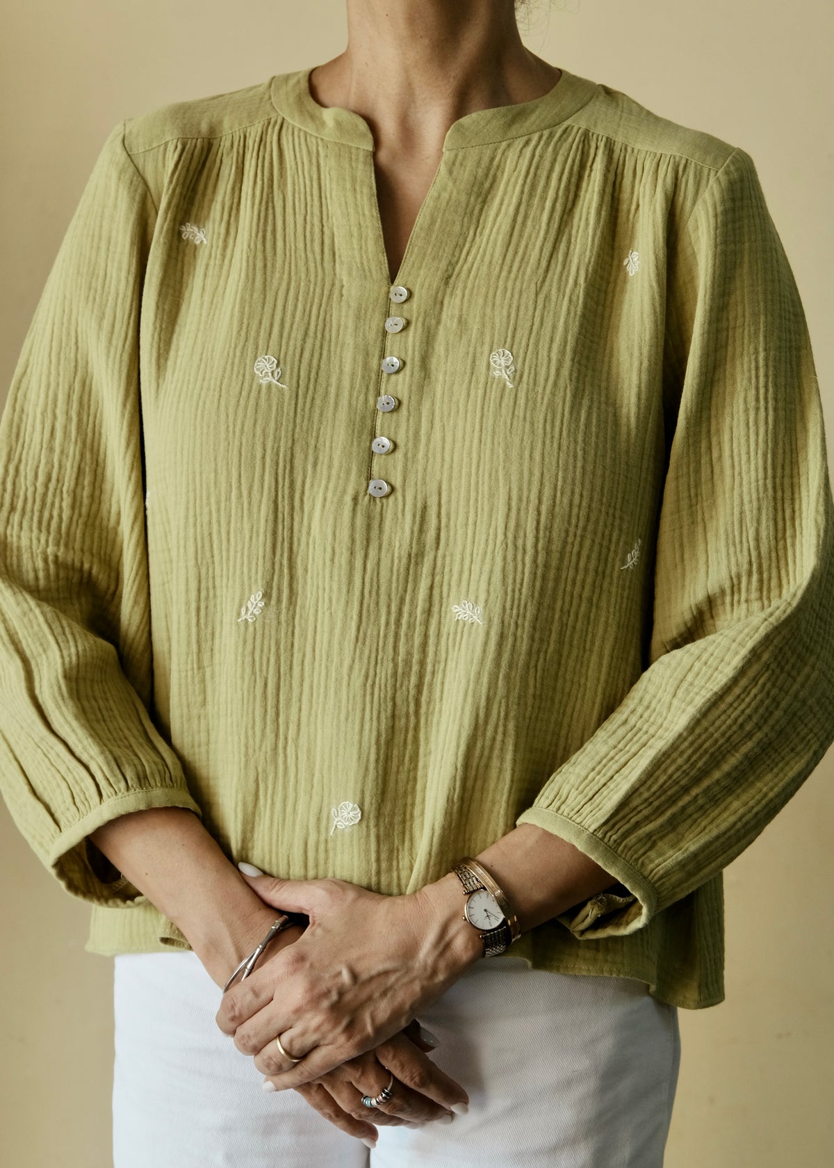 Chakri Bloom Top · Gauze Cotton