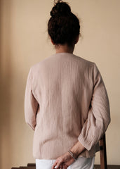 Beige Dori Bloom Top · Gauze Cotton