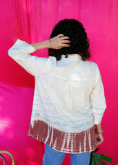 Saath Saath | Cream Kala Cotton Shibori Tunic