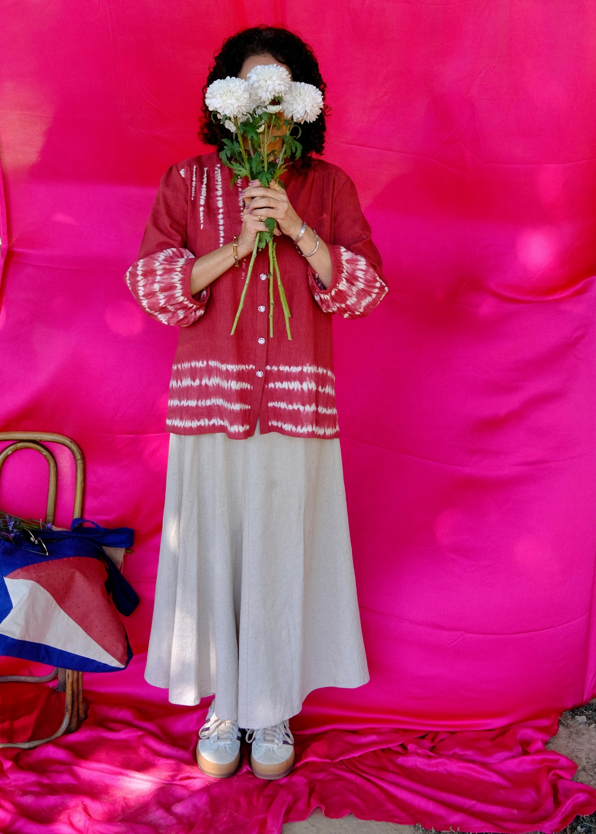 Saath Saath | Old Rose Shibori Kala Cotton Tunic