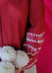 Saath Saath | Old Rose Shibori Kala Cotton Tunic