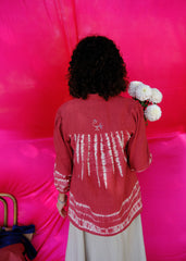 Saath Saath | Old Rose Shibori Kala Cotton Tunic