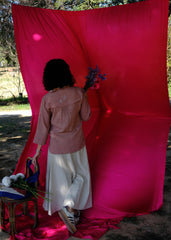 Saath Saath | Dusty Pink Kala Cotton Frill Overlap Top