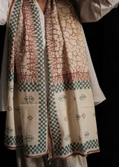 Terracotta Bird Wheel Scarf