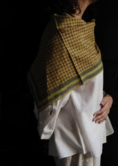 Olive and Honey Dot Scarf