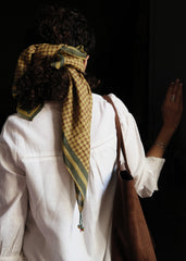 Olive and Honey Dot Scarf