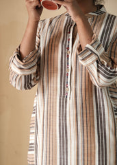 Earthy Stripes Kurta with Harem  Pants