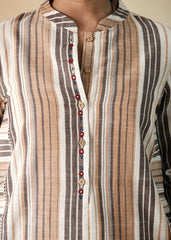 Earthy Stripes Kurta with Harem  Pants