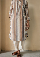 Earthy Stripes Kurta with Harem  Pants
