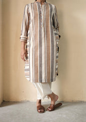 Earthy Stripes Kurta with Harem  Pants