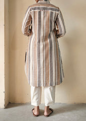 Earthy Stripes Kurta with Harem  Pants