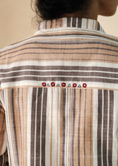 Earthy Stripes Kurta with Harem  Pants