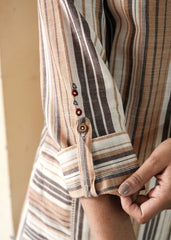 Earthy Stripes Kurta with Harem  Pants