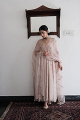 Chand Kali Anarkali in Blush Ivory