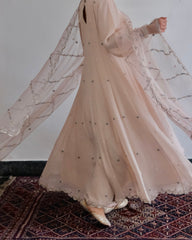 Chand Kali Anarkali in Blush Ivory