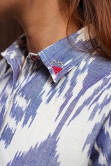 Fergana Blue · Shirt Dress