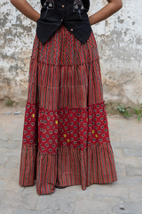 Black Slub Cotton Farmer Top