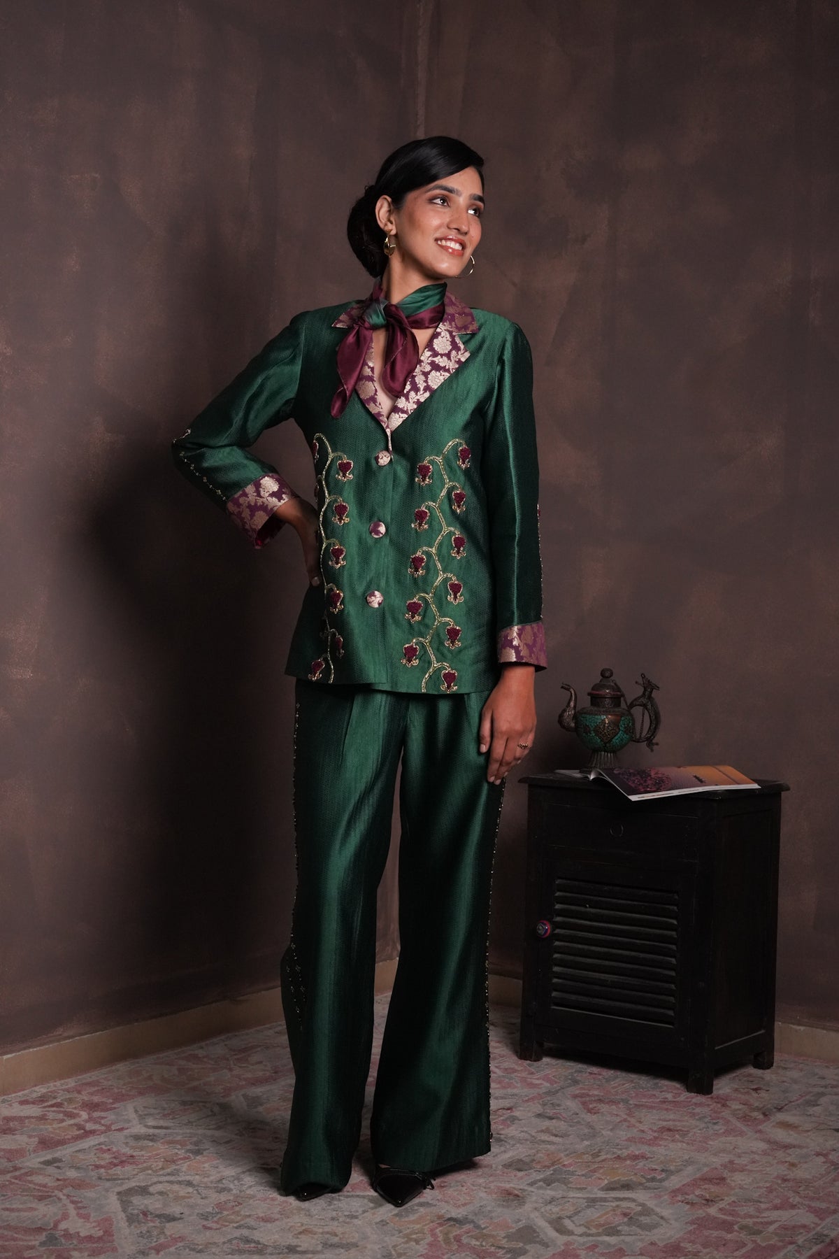Pine Green Blazer & Pant Set