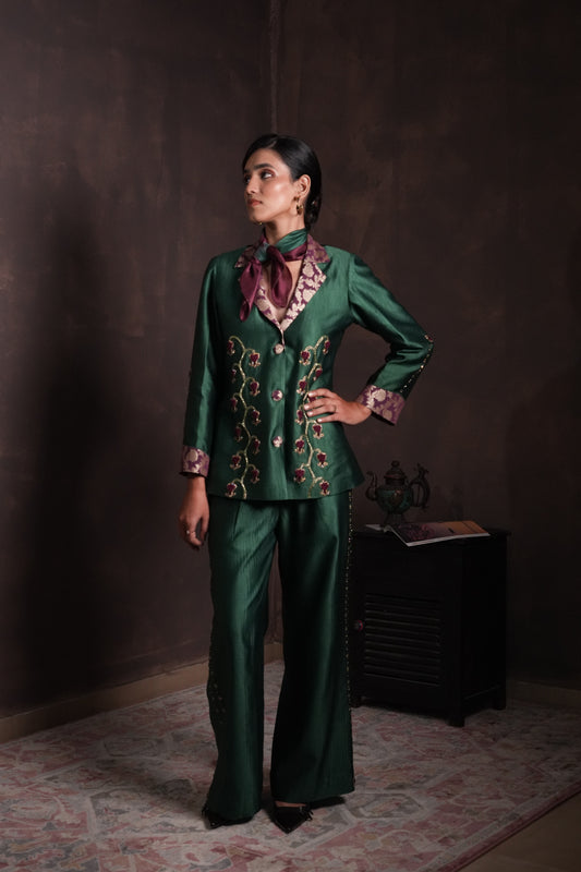Pine Green Blazer & Pant Set