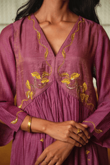 Antara Jeeva — Dusty Orchid | Kurta Set