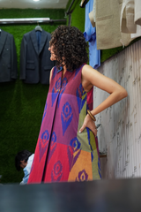Bukhara Dusk · Colour-Block Maxi Dress