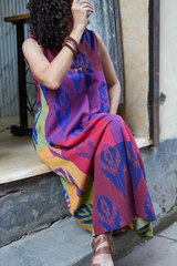 Bukhara Dusk · Colour-Block Maxi Dress