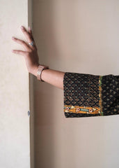 Black ajrakh multi print co ord set - Sohni