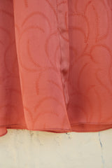 Coral satin organza top - Sohni