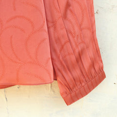Coral satin organza top - Sohni