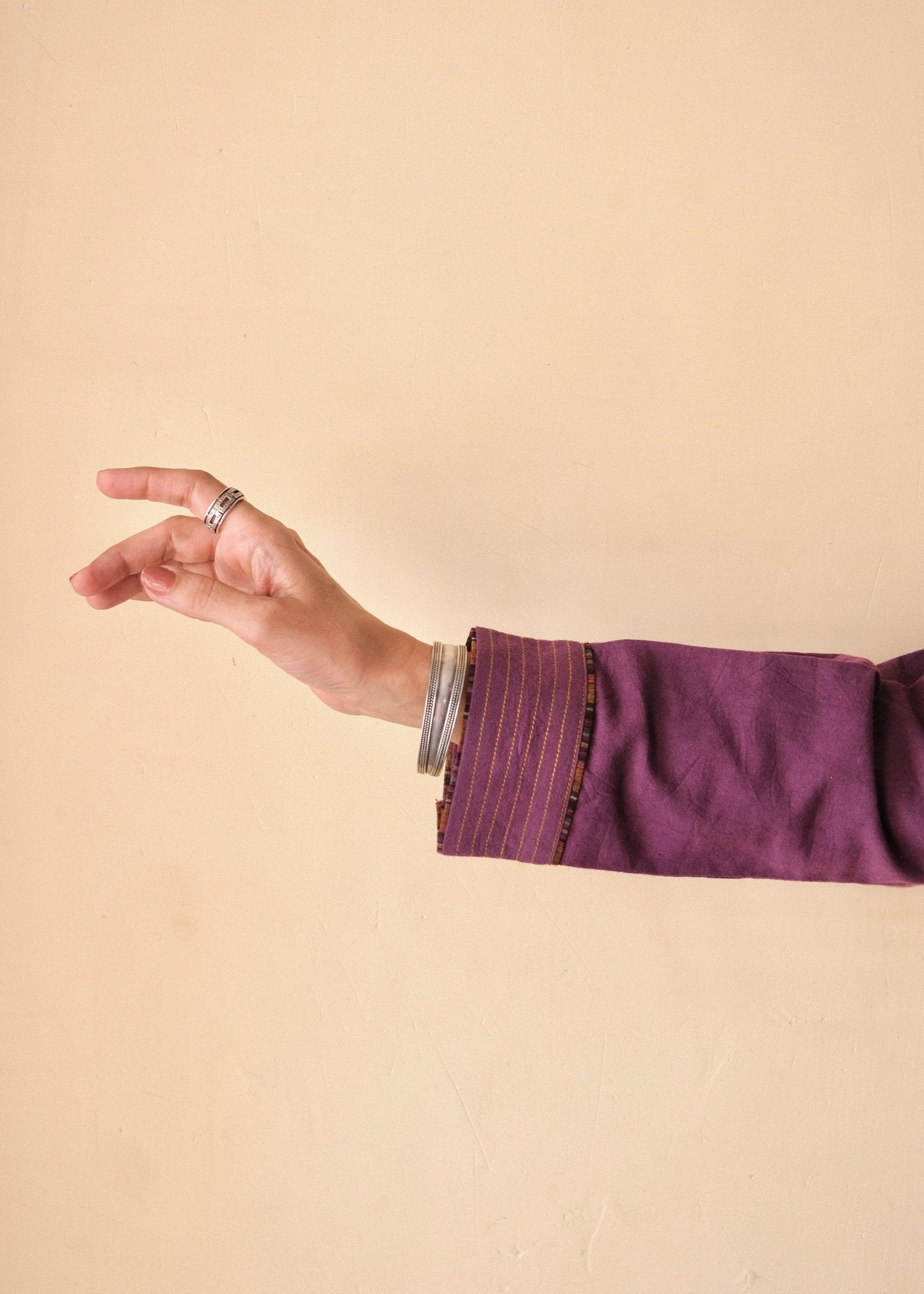 Purple Bhuj cotton co ord set - Sohni