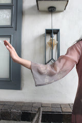 Silk organza shibori kurta with pants set - Sohni