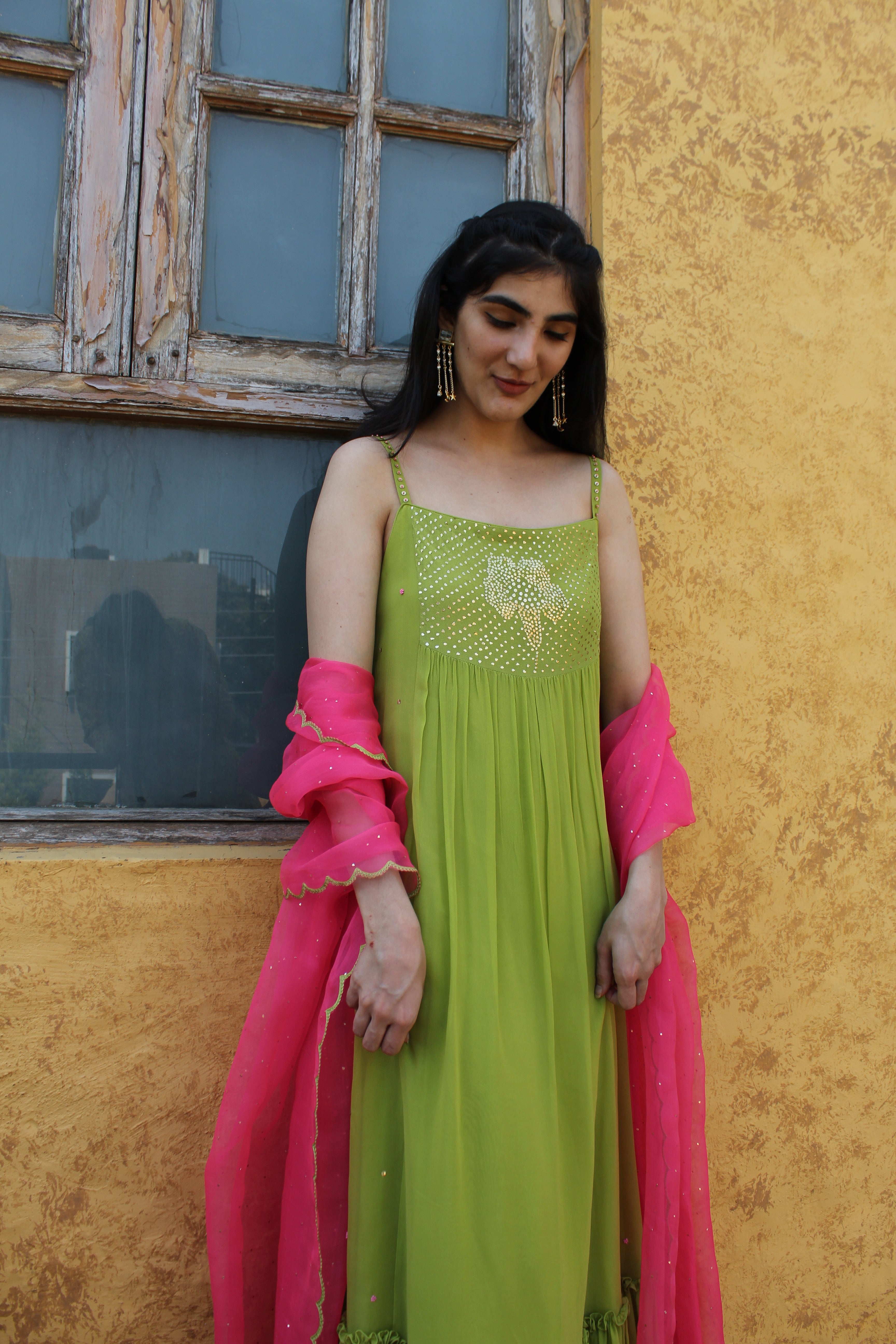 Parrot Green & Blue combo | Beautiful pakistani dresses, Pakistani outfits,  Indian fashion