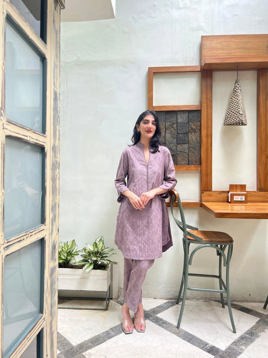 Thread and sequins jaal embroidery co ord set - Sohni